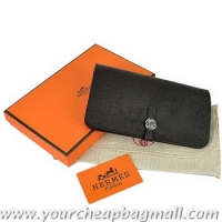 Best Quality Hermes Dogon Wallet Travel Case H0201 Black