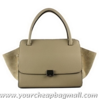 Grade Low Price Celine Trapeze Bag Clemence Leather 18024 Apricot
