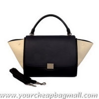 Lowest Price Celine Trapeze Bag Original Leather C006 Royalblue&Black&OffWhite