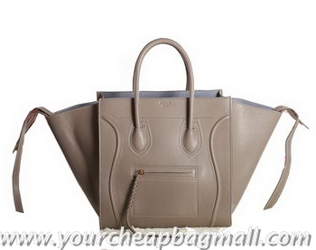 Buy Fashionable Celine Luggage Phantom Original Leather Bags C3341 Khaki