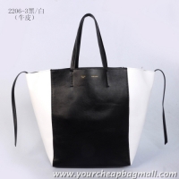 Unique Celine Cabas Phantom Large Shopping Bag 2206 Black&White