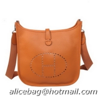Luxury Classic Hermes Evelyne Messenger Bag H1608 Orange