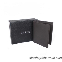 Prada Saffiano Calf Leather Wallet 2M0513 Brown