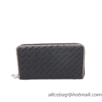 Prada Calf Leather Zippy Wallet 60201 Black
