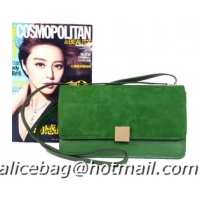 Fashion Celine Case Bag Sheepskin & Nubuck Leather 17081 328 Green