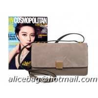 High Quality Celine Case Bag Sheepskin & Nubuck Leather 17081 328 Grey