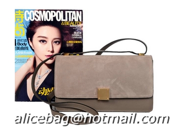 High Quality Celine Case Bag Sheepskin & Nubuck Leather 17081 328 Grey