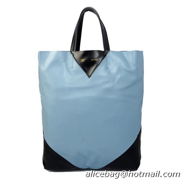 Classic Hot Celine Cabas CŒUR Bag in Smooth Lambskin Leather 16440 Light Blue