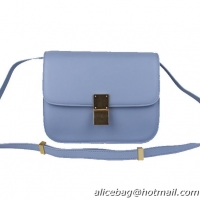 Purchase Celine Classic Box Small Flap Bag Calfskin 88007 Light Blue