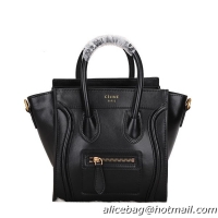 Celine Luggage Nano Bag Smooth Leather CL106 Black