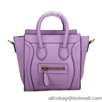Celine Luggage Nano Bag Smooth Leather C106 Lavender