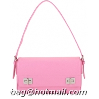 Prada Saffiano Leather Flap Bag BR5083 Pink
