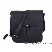 PRADA Original Saffiano Leather Messenger Bag VA3083 Black
