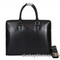 Prada Original Leather Briefcase P27191 Black