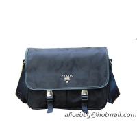 Prada Nylon Fabric Messenger Bag VA0768 Royal