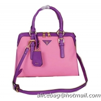 Prada Grainy Leather Top Handle Bag BL1903 Pink