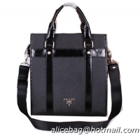 Prada Saffiano Leather Tote Bag P51663 Black