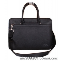 Prada Grained Leather Travel Bag 80705 Black