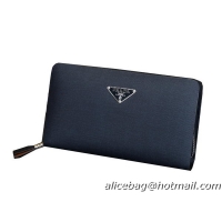 PRADA Saffiano Leather Mens Bag 80112-7 Blue