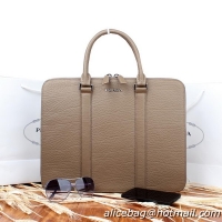 Prada Grainy Calf Leather Briefcase P020105 Grey