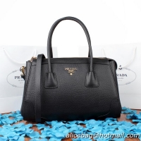 Prada Glace Calf Leather Top Handle Bag BL8093 Black