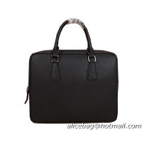 Prada Saffiano Leather Briefcase 86201 Black