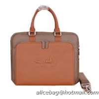 Hermes Briefcase Original Calf Leather H3005 Khaki