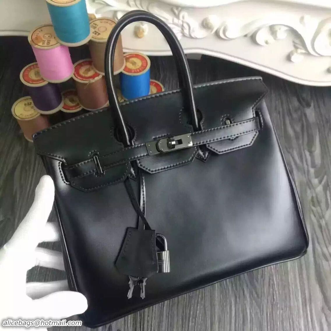 Charming Hermes Birkin 30CM Tote Bag Original Leather H30 Black