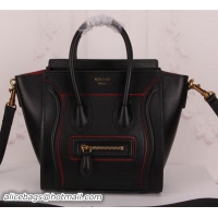 Buy Fashionable Celine Luggage Nano Tote Bag Original Leather CLY33081S Black