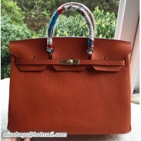 Buy Cheap Hermes Birkin 40CM Bag Original Leather BK40 Orange
