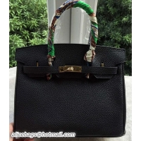 Discount Fashion Hermes Birkin 30CM Tote Bags Black Calfskin Leather BK30 Gold