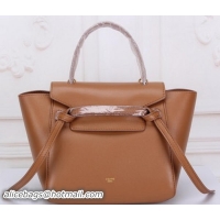 Famous Brand Celine mini Belt Bag Original Leather C3320 Wheat