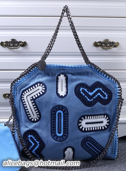 Stylish Stella McCartney Denim Tote Bag SM809 Blue