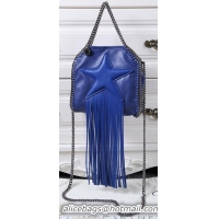 Charming Stella McCartney Falabella Fringed Star Mini Tote Bag SM8855 Royal