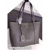 Super Prada Calfskin Leather Shoulder Bag BN8808 Grey
