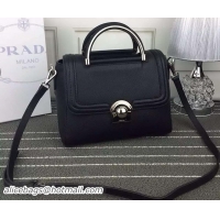 Traditional Specials Prada Flap Shoulder Bag Calfskin Leather BN2802 Black