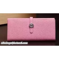 Shop Lower Price Hermes Dogon Original Leather Wallet H509 Pink