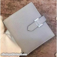 Low Cost Design Hermes Bi-Fold Wallet Togo Leather H512 Light Blue