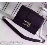 Low Cost Prada Flap Shoulder Bag Calfskin Leather 1BD080 Black