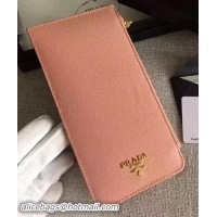 Good Product Prada Saffiano Leather Business Card Holder BR1751 Light Pink