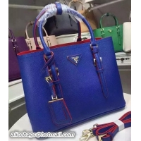 Grade Quality Prada Saffiano Leather Tote Bags BN2821 Blue