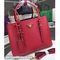 Top Design Prada Saffiano Leather Tote Bags BN2821 Red