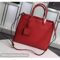 Cheap Ladies Prada Calfskin Leather Tote Bag 1BA081 Red