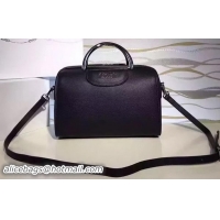 Popular Style Prada Boston Bag Calfskin Leather 1BD050 Black