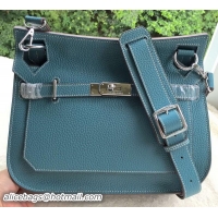 Top Grade Hermes Jypsiere 31CM Shoulder Bag Calfskin Leather H0880 Blue