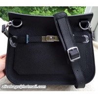 Unique Style Hermes Jypsiere 31CM Shoulder Bag Calfskin Leather H0880 Black