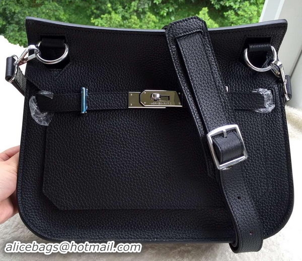 Unique Style Hermes Jypsiere 31CM Shoulder Bag Calfskin Leather H0880 Black