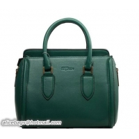 Discount Fashion ALEXANDER MCQUEEN Heroine Medium Original Leather Top Handle Bag 8817 Dark Green