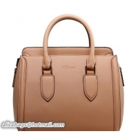 Low Cost ALEXANDER MCQUEEN Heroine Medium Original Leather Top Handle Bag 8817 Apricot