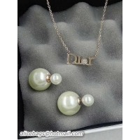 Pretty Style Dior Necklace & Earrings D426A